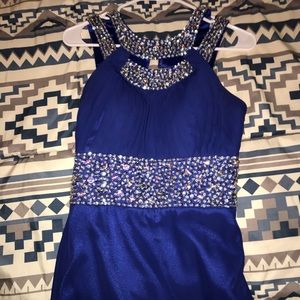 Royal blue prom dress
